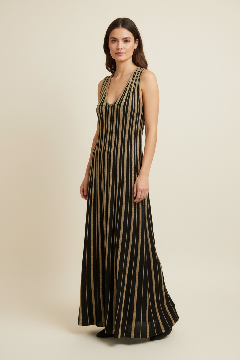 Abito in lurex tessuto in maglia